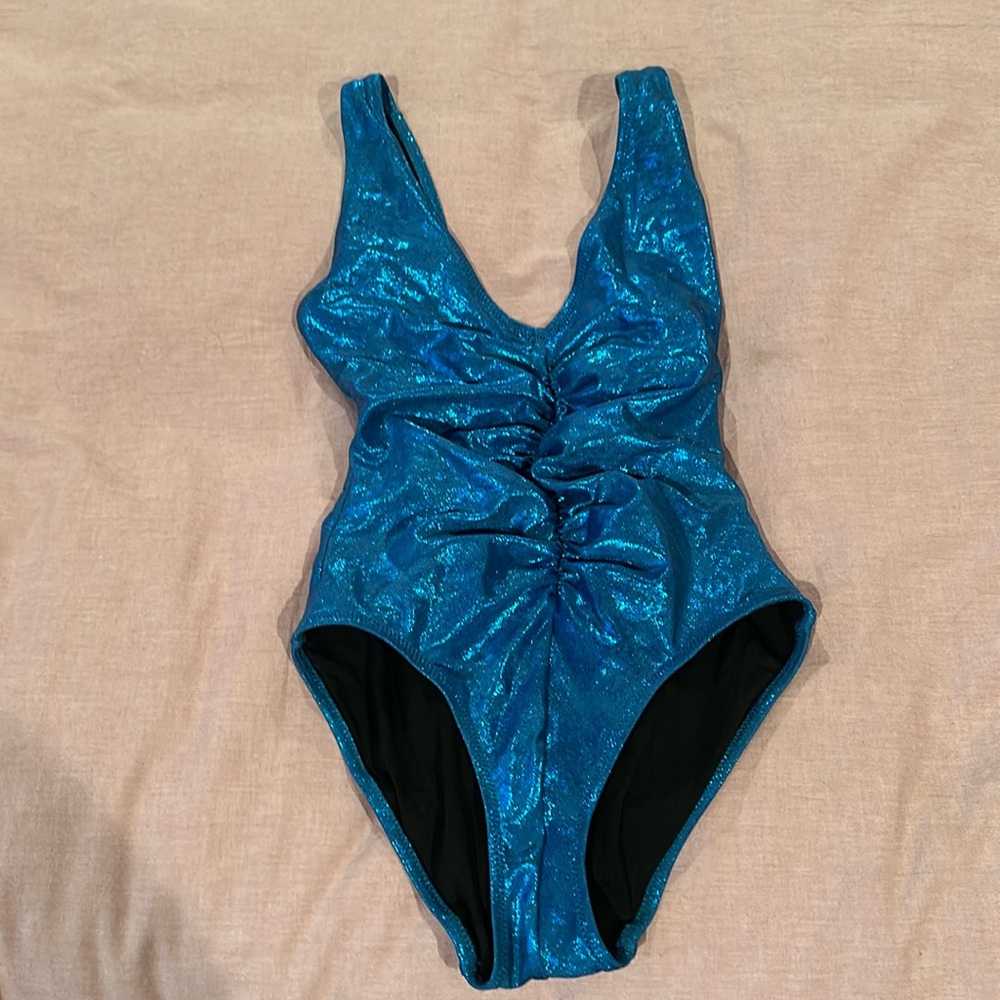 Solid & Striped one piece swim Size Small